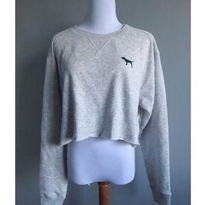 VICTORIA SECRET PINK CROPTEE SZ LRG